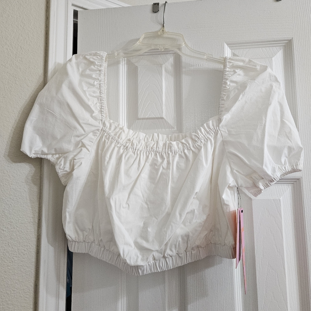 LDT White Crop Top